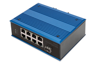 Digitus DN-651133 netwerk-switch Unmanaged Fast Ethernet (10/100) Power over Ethernet (PoE) Zwart, Blauw