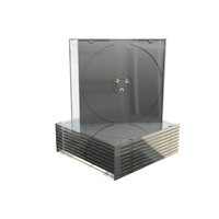 MediaRange BOX21 optical disc case Jewel case 1 discs Black, Transparent