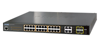 ACTi PPSW-1101 łącza sieciowe Gigabit Ethernet (10/100/1000) Obsługa PoE 1U Czarny