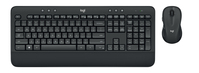 Logitech MK545 ADVANCED Wireless Keyboard and Mouse Combo Tastatur Maus enthalten USB QWERTZ Deutsch Schwarz