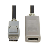 Tripp Lite P579-015-4K6 kabel DisplayPort 4,57 m Czarny, Szary