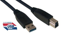 MCL MC923AB-3M/N USB Kabel USB A USB B Schwarz