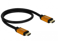 DeLOCK 85726 kabel HDMI 0,5 m HDMI Typu A (Standard) Czarny, Złoto