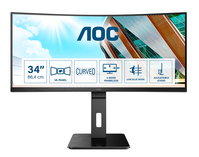 AOC P2 CU34P2A LED display 86,4 cm (34") 3440 x 1440 pixels Quad HD Noir