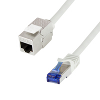 LogiLink CC5092S hálózati kábel Szürke 10 M Cat6a S/FTP (S-STP)