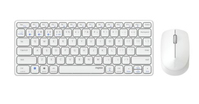 Hama 9600M toetsenbord Inclusief muis QWERTY Duits Wit