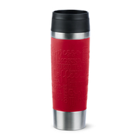 EMSA Travel Mug Classic N2022200 thermos 500 ml Noir, Rouge, Acier inoxydable Acier inoxydable