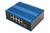 Digitus 8 Port Fast Ethernet Netzwerk PoE Switch, Industrial, Unmanaged, 1 SFP Uplink