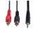 Hama 2 RCA Male Plugs - Stereo 3,5 mm Male Plug, 5 m audio kabel Zwart
