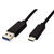 ROLINE GREEN 11.44.9010-20 USB-kabel 0,5 m USB 3.2 Gen 1 (3.1 Gen 1) USB A USB C Zwart