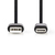 Nedis CCGL60601BK20 cable USB 2 m USB 2.0 USB A USB C Negro