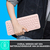 Logitech K380 Multi-Device toetsenbord Bluetooth QWERTY Engels, Italiaans Roze