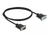 DeLOCK 86578 soros kábel Fekete 1 M RS-232 Sub-D9