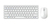 Hama 9600M Tastatur Maus enthalten QWERTY Deutsch Weiß