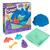 Kinetic Sand Juego de arenero de , 454 g de arena para jugar azul, almacenamiento en arenero, 4 moldes y herramientas, juguetes sensoriales para niños a partir de 3 años