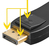 Goobay DisplayPort-auf-HDMI Adapter 1.1, vergoldet