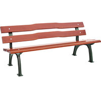 Banc d'extérieur, piétement massif en fonte