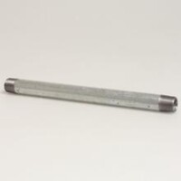 Mega Nr. 23 Pijpnippel staal verzinkt 1 1/2 inch buitendraad 100 mm