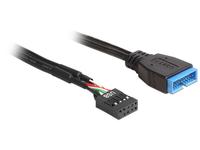 DELOCK USB3.0 Kabel Pinheader 19pin -> 9pin St/Bu 0.3