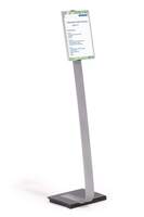 Durable Info Sign Floor Stand A4 - Silver