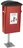 Pedal Operated Dog Waste Bin - 45 Litre - Red