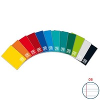 Quaderno a righe One Color A5 a punto metallico - colori assortiti rigatura B con margini - 1404