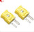 80CK-M | Thermoelement-Stecker für Typ K Farbe: gelb, 2 Stück