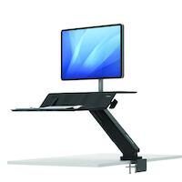 Fellowes Lotus RT Sit-Stand Workstation Single Black