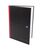 Oxford Black n Red Notebook A4 Hardback Casebound Ruled With Single Cash 192 Pag