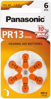 Hearing Aid V13/PR48 (PR13) Batterie, 6 Stk. Blister - Zink-Luft Hörgeräte-Knopfzelle, 1,4 V