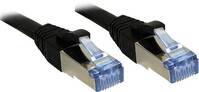 LINDY 47178 RJ45 Hálózati kábel, patchkábel CAT 6A S/FTP 1.50 m Fekete Védővel 1 db