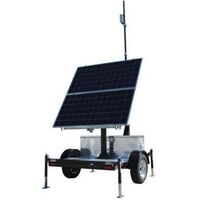 MobileSolarPro 150W Cont Pwr Trailer Sys, 720W Sol, 24V 720Ah Batteries, MPPT Solar Ctrl, Telescope Mast: Encl w/ 5 Port GigE Versa Sw