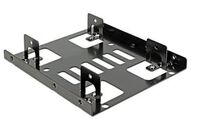 Adapter Bracket from 3.5" to 2 x 2,5" drives (9,5 mm max) with 12 screws (no cables, no iMac) Montage Kits