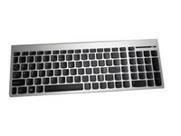 Keyboard (US) 25216251, Full-size (100%), Wireless, RF Wireless, QWERTY, Black, Silver Tastaturen