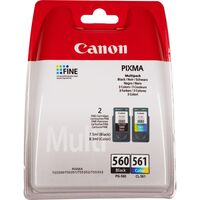 Pg-560 Black And Cl-561 , Colour Ink Cartridge Multi ,