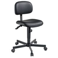 Industrial swivel chair, manual height adjustment