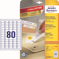 Etiketten Inkjet/Laser/Kopier 35,6x16,9mm weiß VE=2400 Stück
