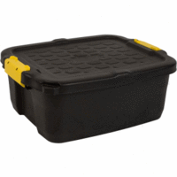 Aufbewahrungsbox 24l HW444 schwarz / gelb