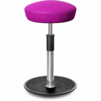 Sitz- Stehhocker Free Tall Hutsitz kvadrat Divina Mel. Pink Chrom /schwarz