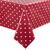 Polka Dot Tablecloth in Crimson Made of PVC 1370x 1370mm / 54x 54"