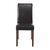 Bolero Faux Leather Dining Chairs in Black with Birch Frame Pack of 2