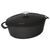 Vogue Oval Casserole Dish in Black Cast Iron 6Ltr 125(H) x 230(W) x 305(D)mm