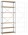 Breitfach-Steckregal Grundregal mit 7 Holzverbundböden, HxBxT = 3000 x 1280 x 600 mm | RPK1628.9006