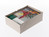 Stülpdeckelkarton grau, 305 x 215 x 100 mm, Vollpappe 450 , A4 Bodenteil