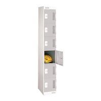 Perforated lockers - 6 door - 1800 x 300 x 300