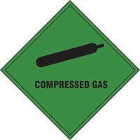 COSHH Compressed gas label