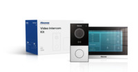 Akuvox Intercom-Kit C313+E12W with logo, Touch Screen, POE, white, On-Wall, one button, Wi-Fi