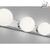 LED Wandleuchte LIS LED Badleuchte, 4-flammig, IP44, chrom