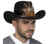 Sombrero de Vaquero con Plumas Universal Adulto