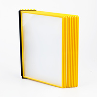 Wall Display / Flip Display System / Board System / Price List Holder "EasyMount QuickLoad" | yellow